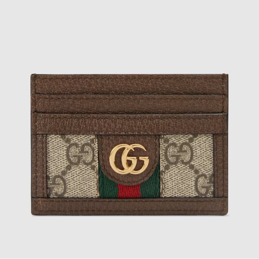 GUCCI - OPHIDIA GG CARD CASE - Never used! Only touched to take actual photos.